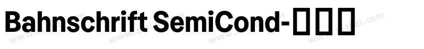 Bahnschrift SemiCond字体转换